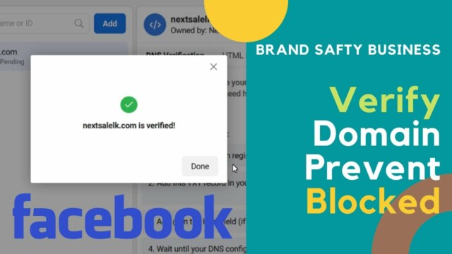 Facebook Domain Verification – Brand Safety Business Manager Verify URL