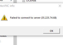 Turbo Vnc Viewer “Failed to connect to server