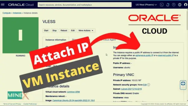 How to assign a public IP address to a running VM instance? [Oracle Cloud]