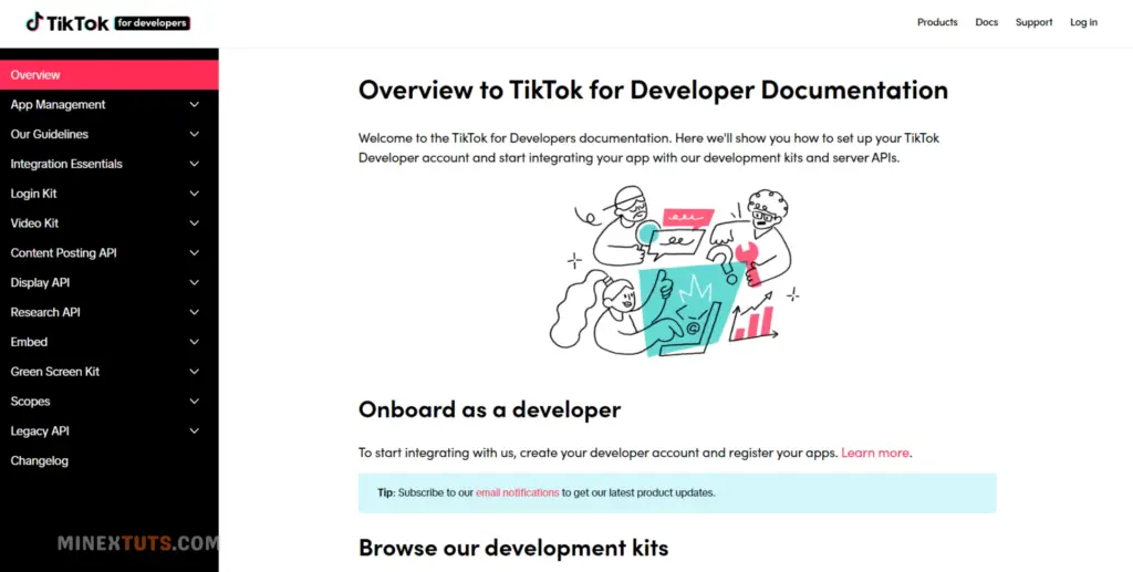 TikTok API documentation 