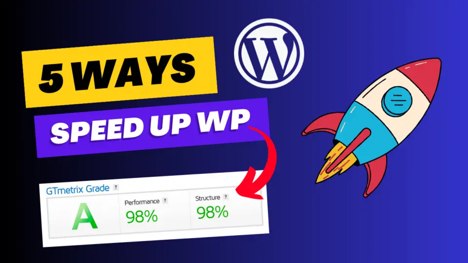 5 Simple Ways to Speed Up WordPress Site |  Improve Website Load Times & Boost Conversions