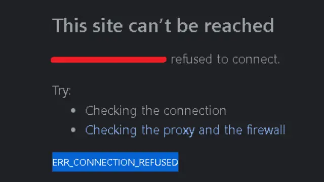 refused to connect.
