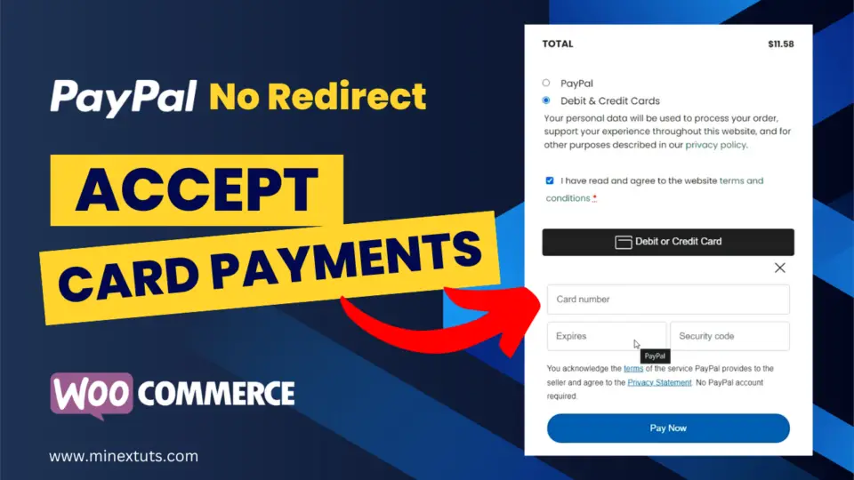 Accept Credit Card Payments on WooCommerce with PayPal Advanced Checkout | No Redirect