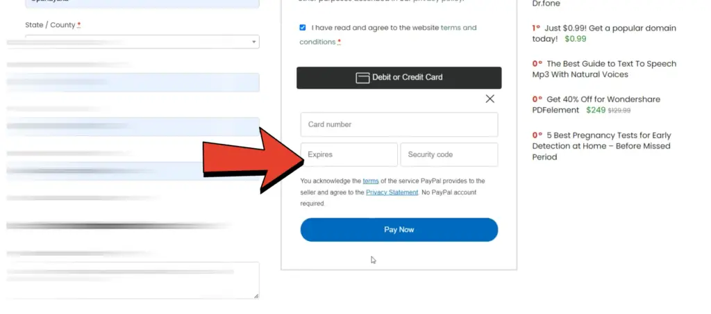 different section for debit and credit card payments - woocommerce wordpress