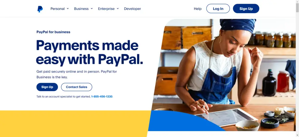 Create PayPal Business account