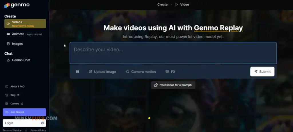 Genmo is an AI Video generating platform