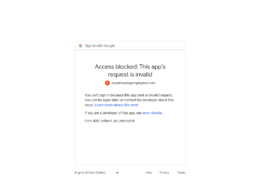 How To Solve Access Blocked Error Of Google Login